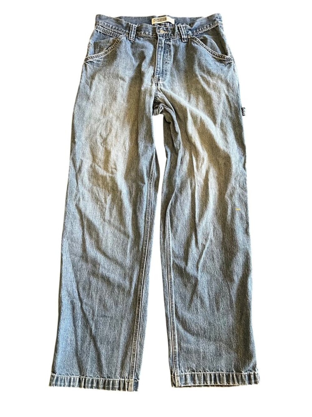 Vintage Route 66 Carpenter Jeans Distressed Medium Wash Baggy 90s Y2K  34 X 34